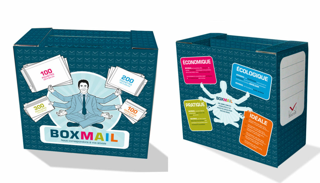 Bannière design packaging Boxmail Envelnor